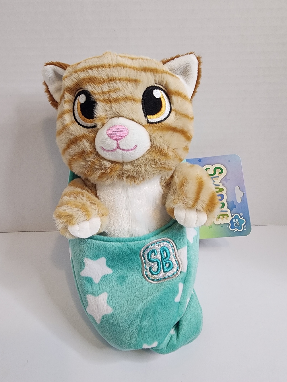 Fiesta Swaddle Babies 10" Kitten In Carrier. New